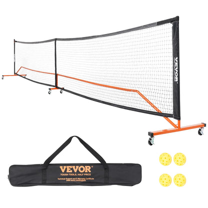 VEVOR 22FT Regulation Pickleball Net Set with Wheels & Carry Bag