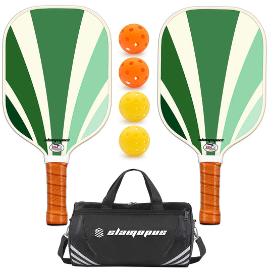 SLAMOPUS Advanced Pickleball Set | 2 Paddles & Sports Bag